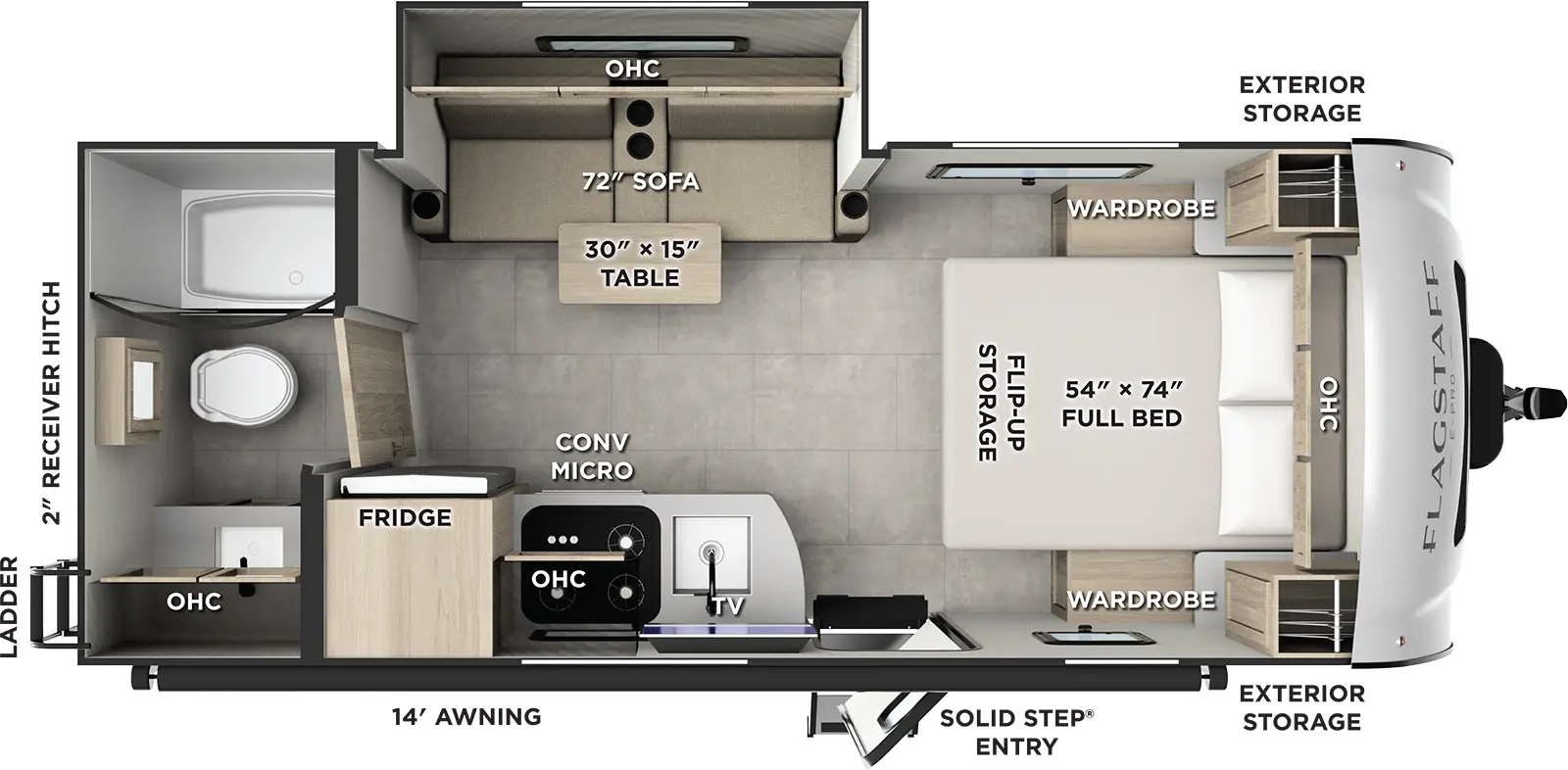 Flagstaff E Pro E20FBS Floorplan